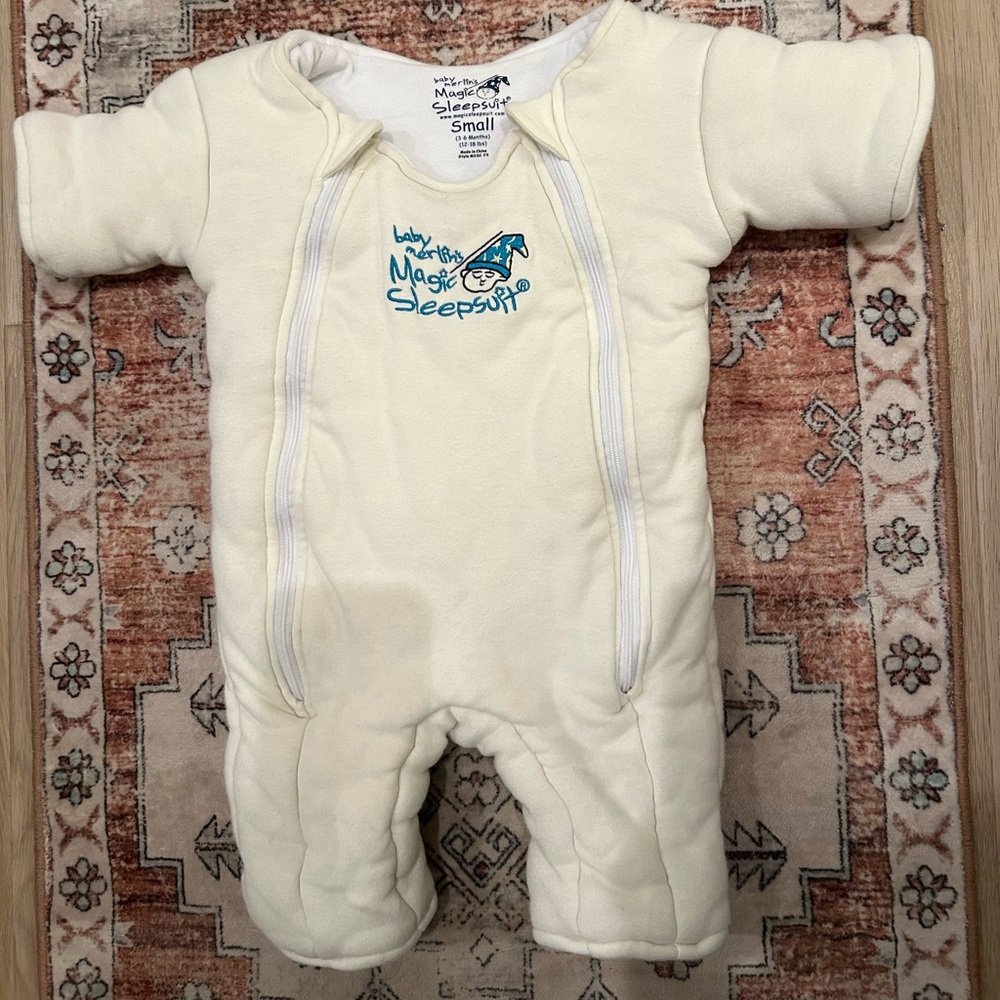 Baby Merlin's Magic Sleepsuit - Cream